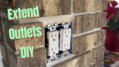 raising an electrical outlet